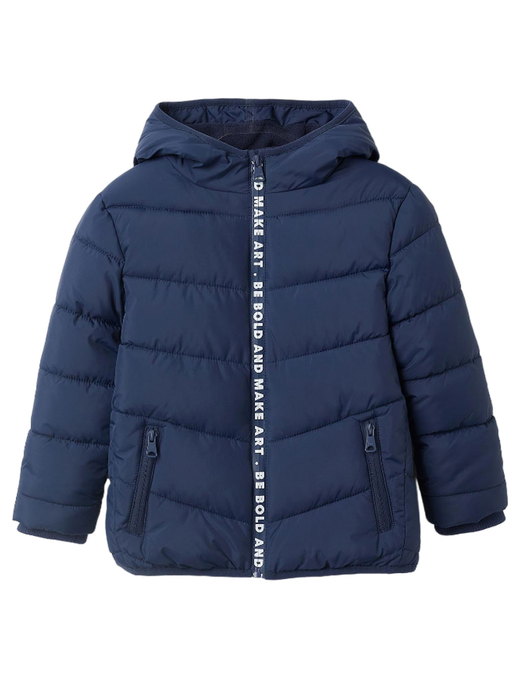 Παιδικό μπουφάν με κουκούλα και φλις, για αγόρι, μπλε, Slim Fit, 100% πολυεστέρας. Παιδικό μπουφάν με κουκούλα και φλις, για αγόρι, μπλε, Slim Fit, 100% πολυεστέρας.