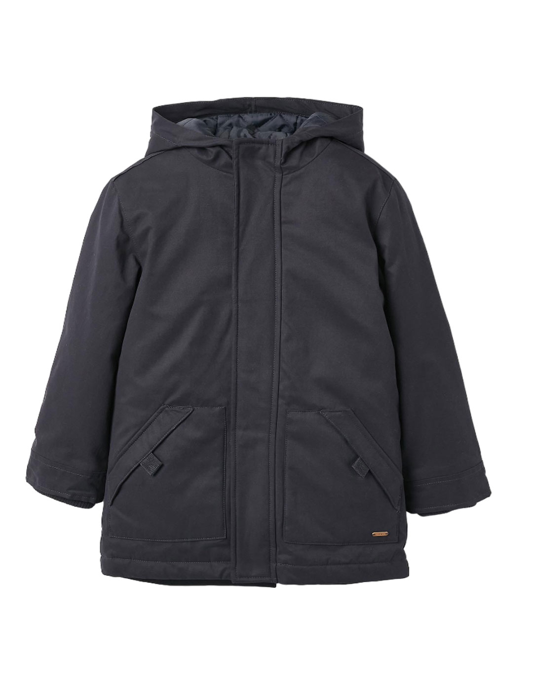 Διπλό παιδικό μπουφάν για αγόρι, μπλε, Slim Fit, 56% βαμβάκι-34% πολυεστέρας-10% πολυαμίδι.