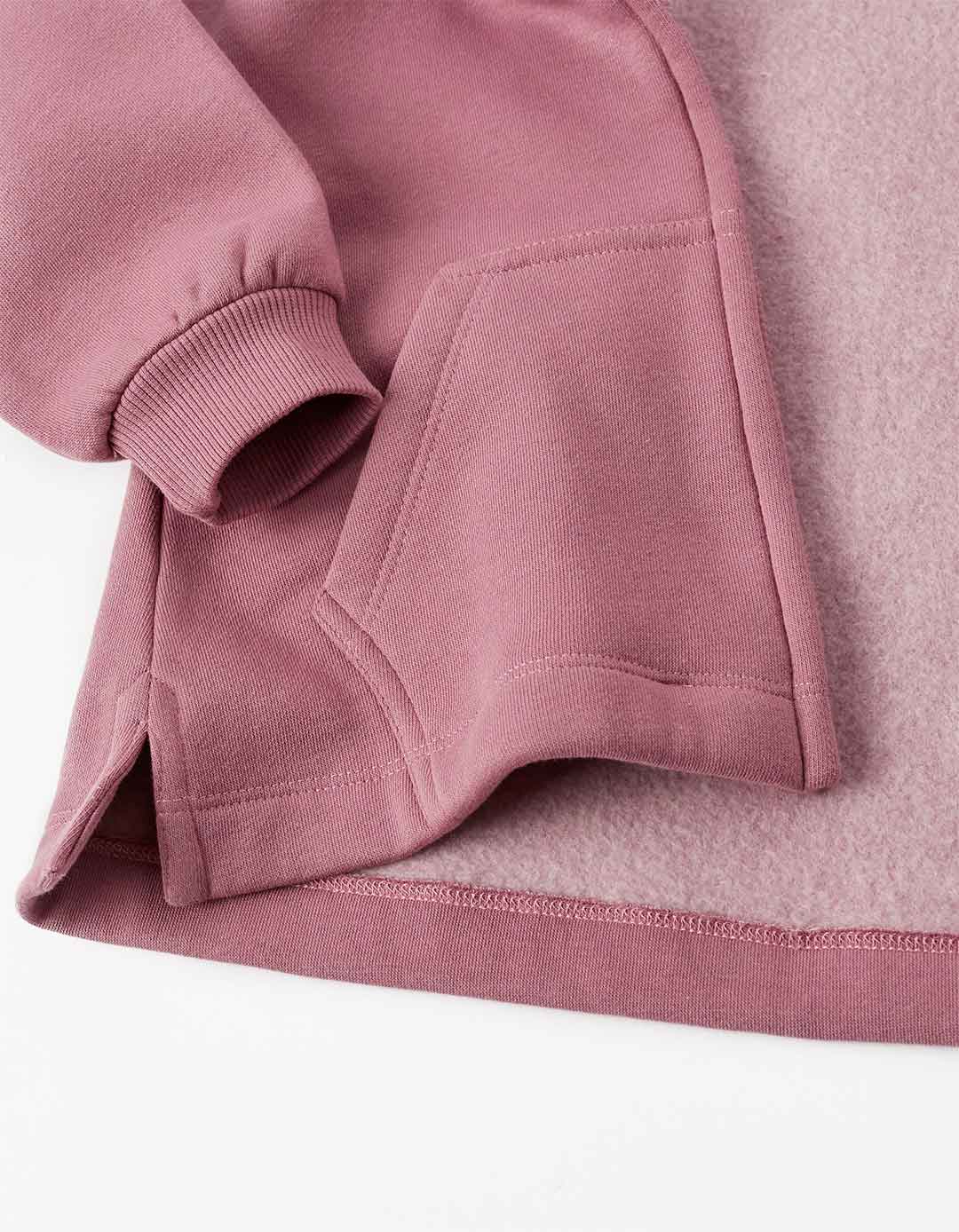 Μπουφανοζακέτα για κορίτσι με κουκούλα λιλά, Slim Fit, 68% βαμβάκι, 32% πολυεστέρας. Μπουφανοζακέτα για κορίτσι με κουκούλα λιλά, Slim Fit, 68% βαμβάκι, 32% πολυεστέρας.