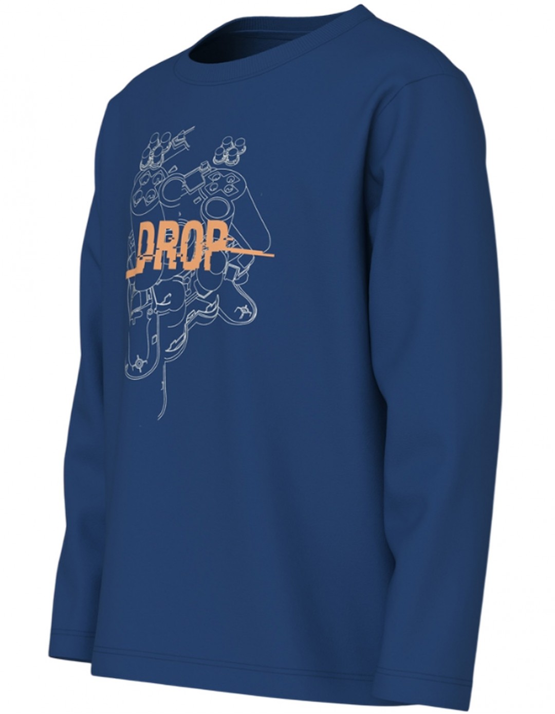 παιδικη μπλουζα φουτερ name it ρουα με σταμπα χειριστηριο για αγορια