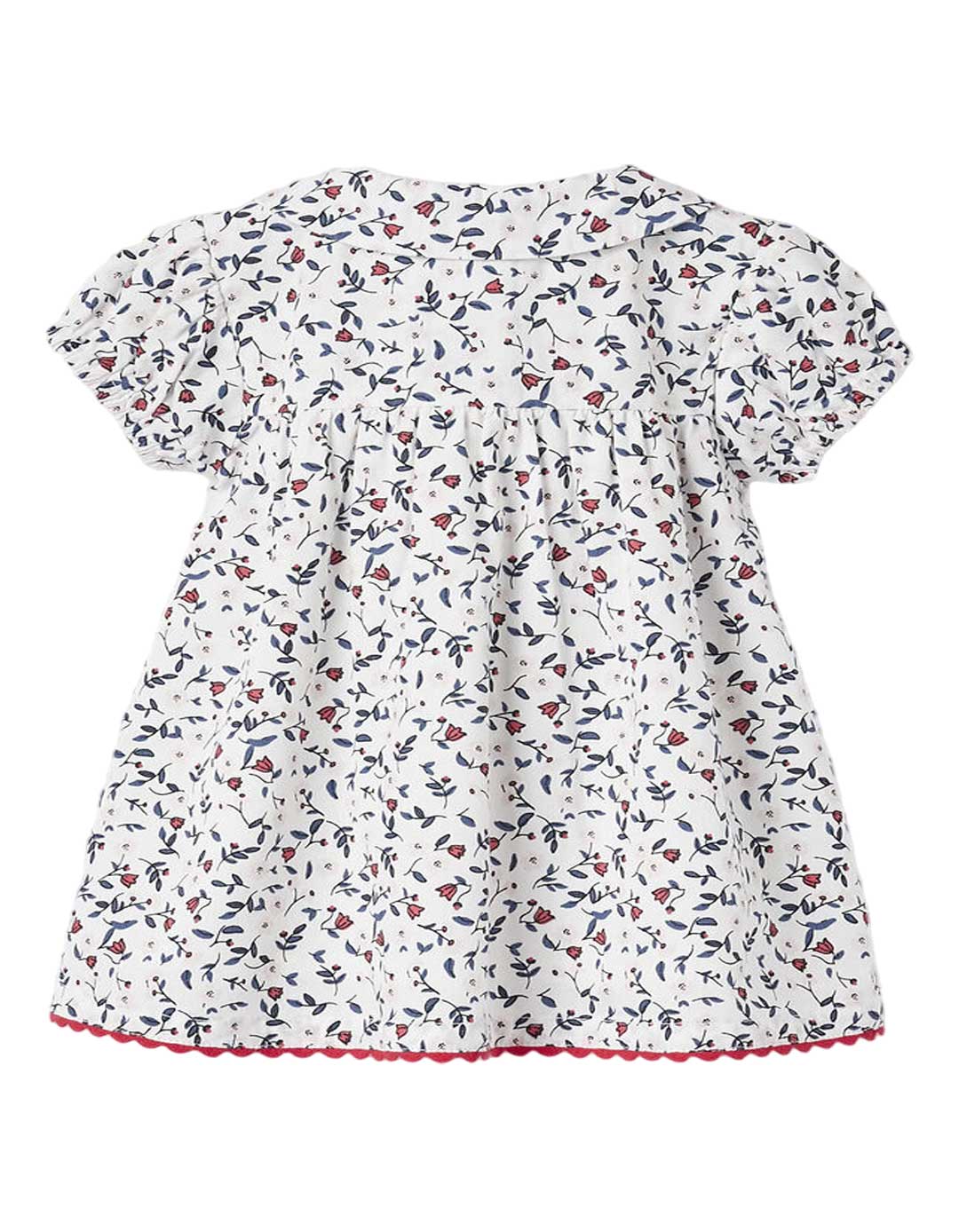 Φόρεμα floral για νεογέννητο κορίτσι, λευκό, Slim Fit, 100% βαμβάκι. Φόρεμα floral για νεογέννητο κορίτσι, λευκό, Slim Fit, 100% βαμβάκι.