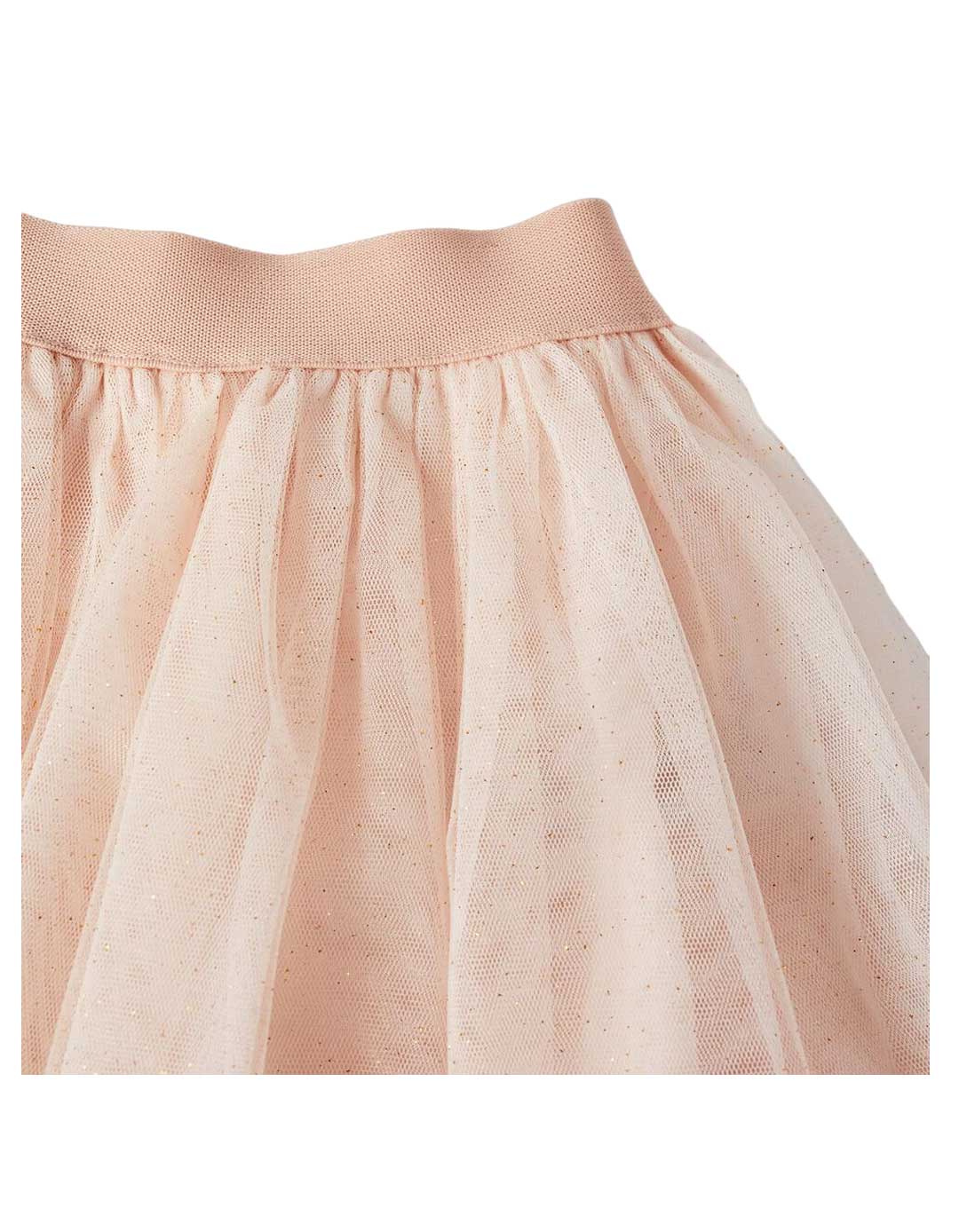 Φούστα τούλινη για κορίτσι, ανοιχτό ροζ, Slim Fit, 100% βαμβάκι.