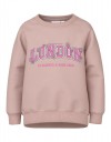 Παιδική μπλούζα φούτερ για κορίτσι σε απόχρωση του ροζ, Regular Fit, 100% βαμβάκι.