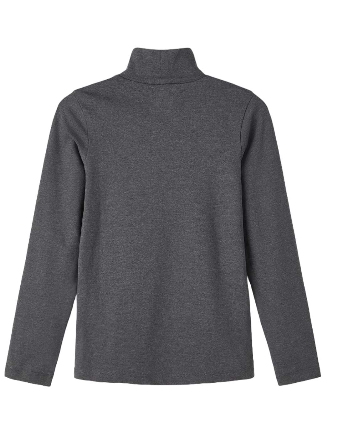 Μπλούζα παιδική Name It ψηλό λαιμό γκρι Παιδική μπλούζα Name It γκρι με ψηλό λαιμό για αγόρια