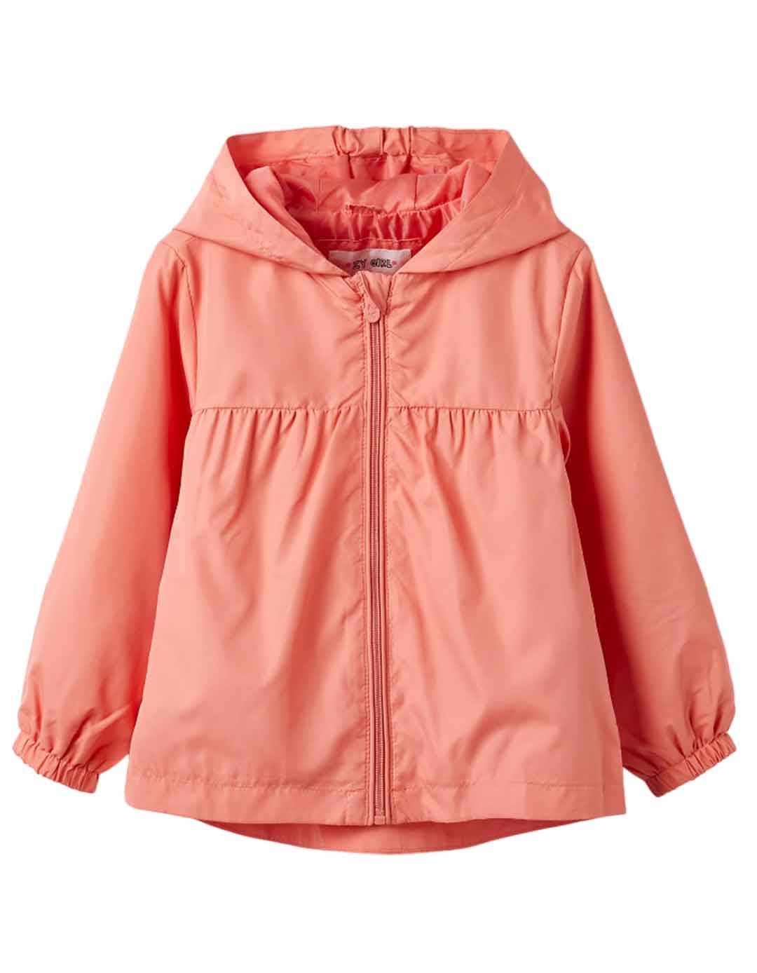 Αντιανεμικό μπουφάν για κορίτσια με κουκούλα, ροζ, Slim Fit, 100% πολυεστέρας. Αντιανεμικό μπουφάν για κορίτσια με κουκούλα, ροζ, Slim Fit, 100% πολυεστέρας.