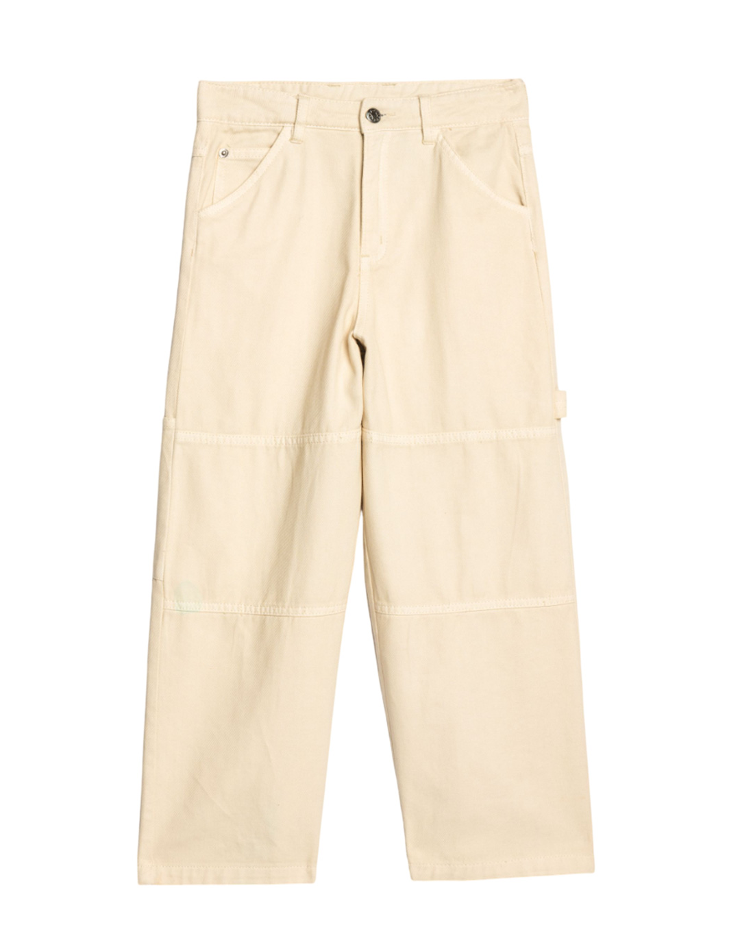 Παιδικό cargo παντελόνι για αγόρι με τσέπες – Εκρού.Regular Fit.