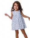 Παιδικό φόρεμα ποπλίνα σιελ Regular Fit, 20% βαμβάκι, 80% πολυεστέρας.