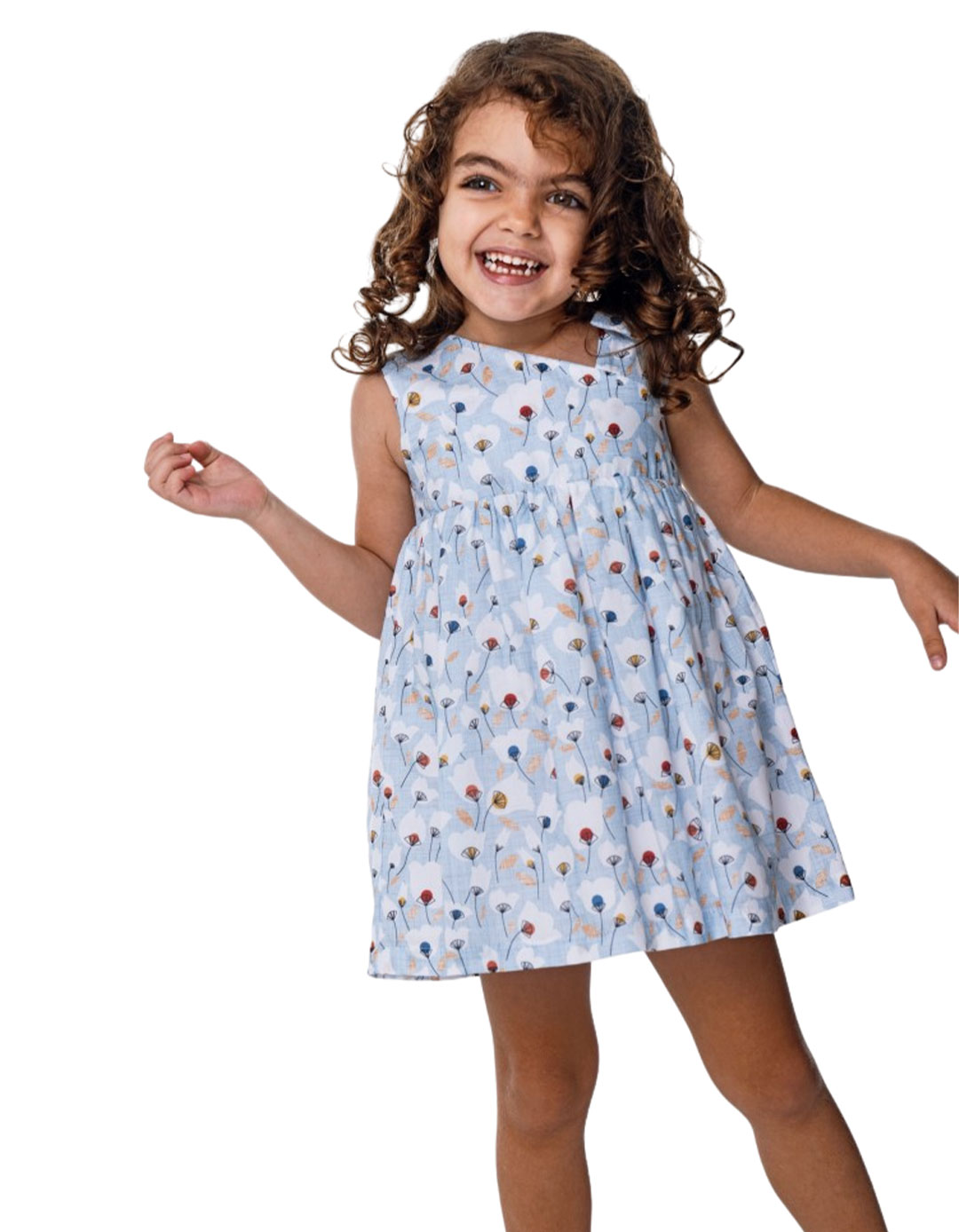 Παιδικό φόρεμα ποπλίνα σιελ Regular Fit, 20% βαμβάκι, 80% πολυεστέρας. Παιδικό φόρεμα ποπλίνα σιελ Regular Fit, 20% βαμβάκι, 80% πολυεστέρας.