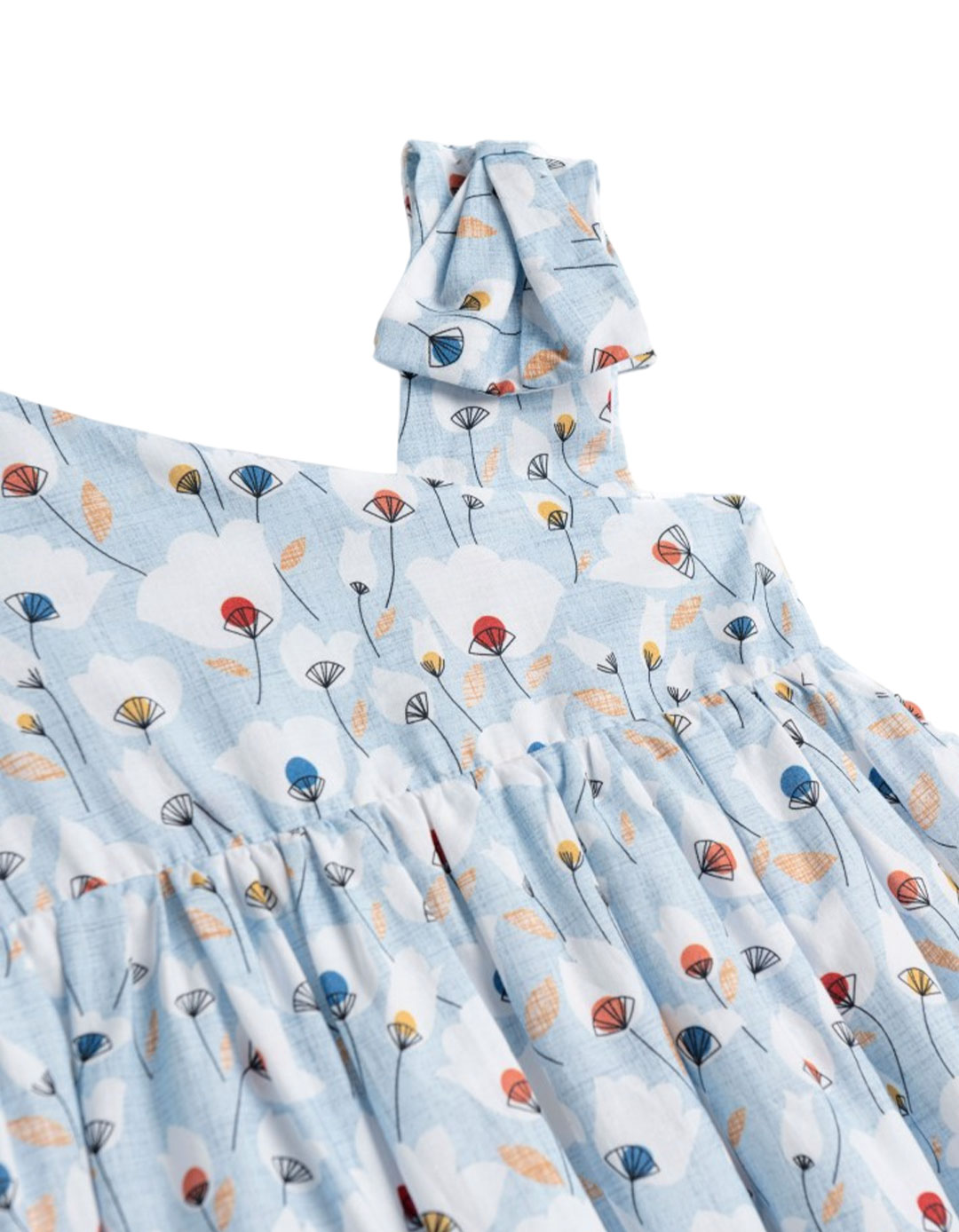 Παιδικό φόρεμα ποπλίνα σιελ Regular Fit, 20% βαμβάκι, 80% πολυεστέρας.