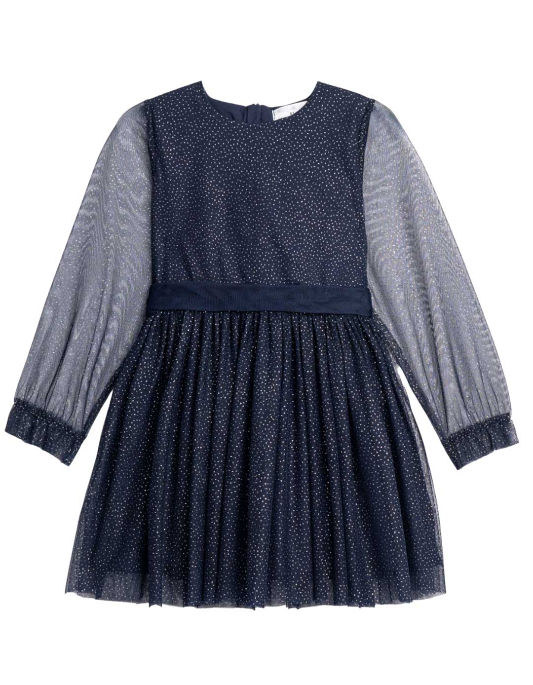 Παιδικό φόρεμα μπλε με γκλίτερ Funky Kids 6-12 ετών.Regular Fit..Collection Winter 2026.