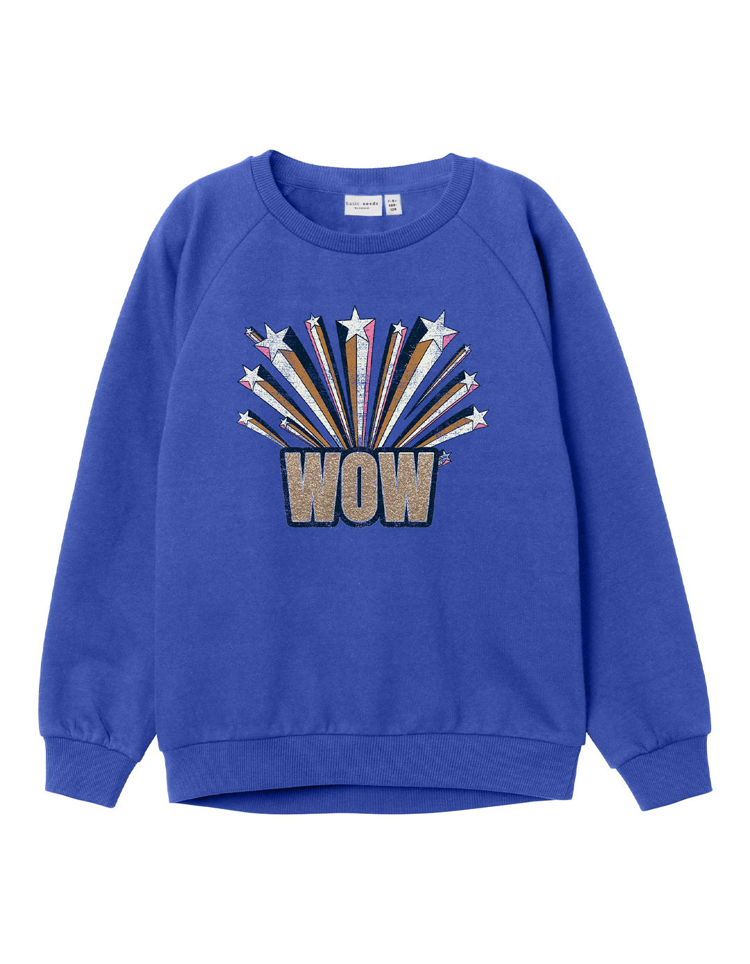 Παιδικό φούτερ για κορίτσι, ρουά, Regular Fit, 100% βαμβάκι.