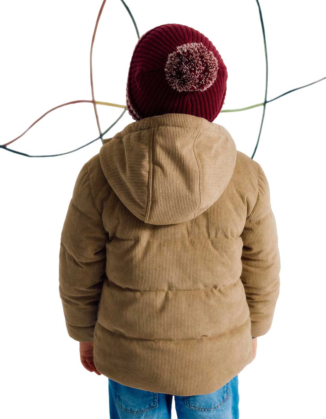 Μπουφάν Zippy κοτλέ καφέ για αγόρια