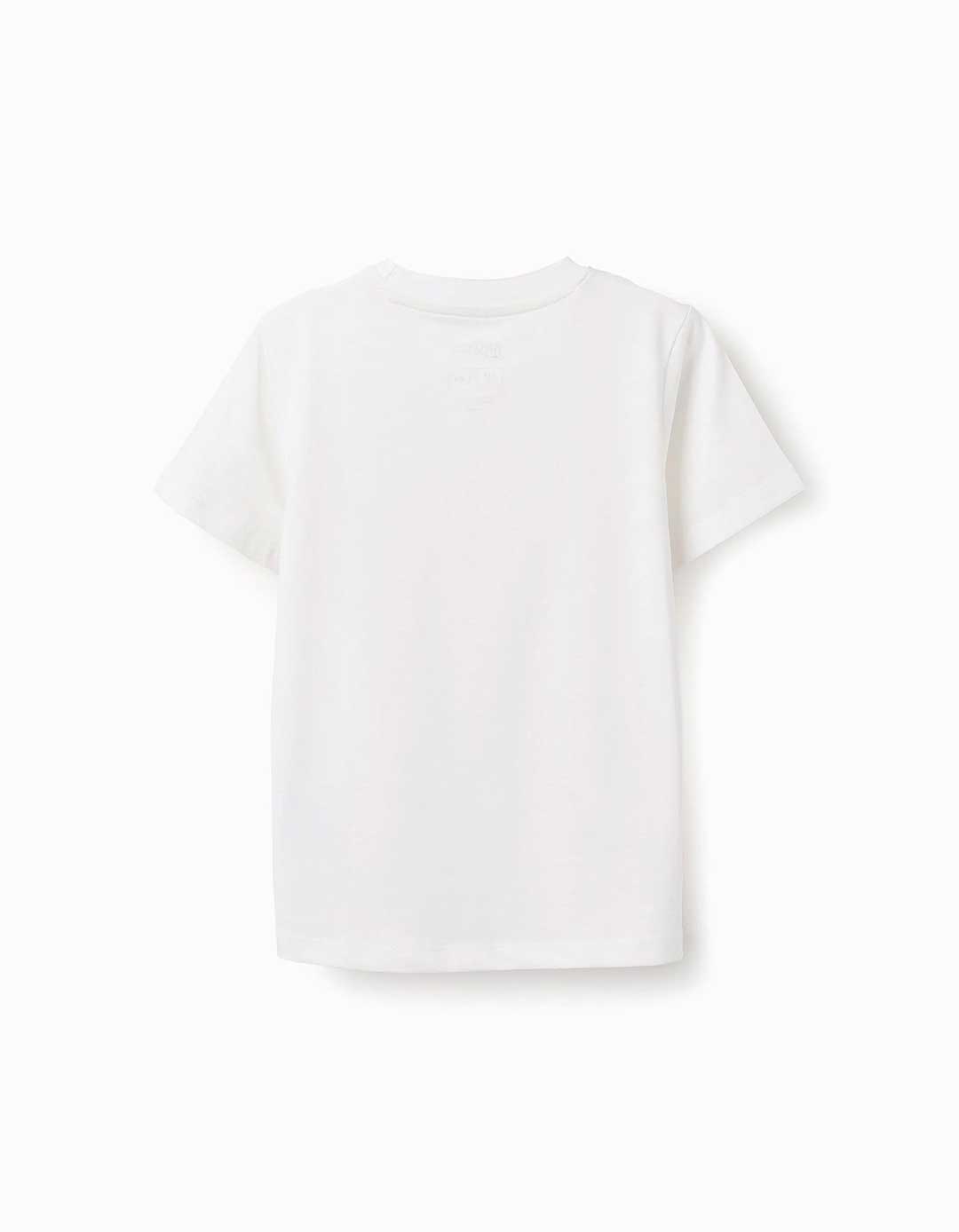  Παιδικό Μπλουζάκι Zippy Spiderman Λευκό 100% Βαμβάκι με Πιστοποίηση Oeko-Tex Standard 100 .Slim Fit