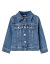 Τζιν μπουφάν για κορίτσι, μπλε, Slim Fit, 83% βαμβάκι, 16% πολυεστέρας, 1% ελαστάνη.