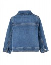 Τζιν μπουφάν για κορίτσι, μπλε, Slim Fit, 83% βαμβάκι, 16% πολυεστέρας, 1% ελαστάνη.