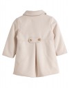Παιδικό παλτό Babylonfashion εκρού με χρυσά κουμπιά για κορίτσια