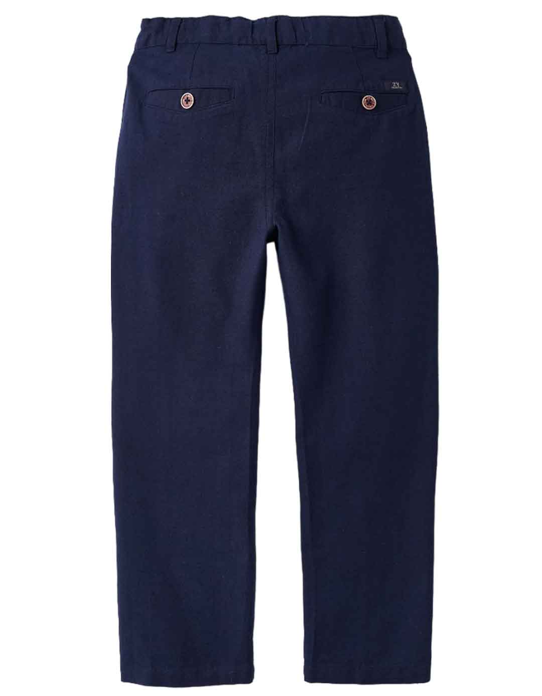 Παιδικό παντελόνι για αγόρι, μπλε, Slim Fit, 86% βαμβάκι, 14% λιν΄ό.