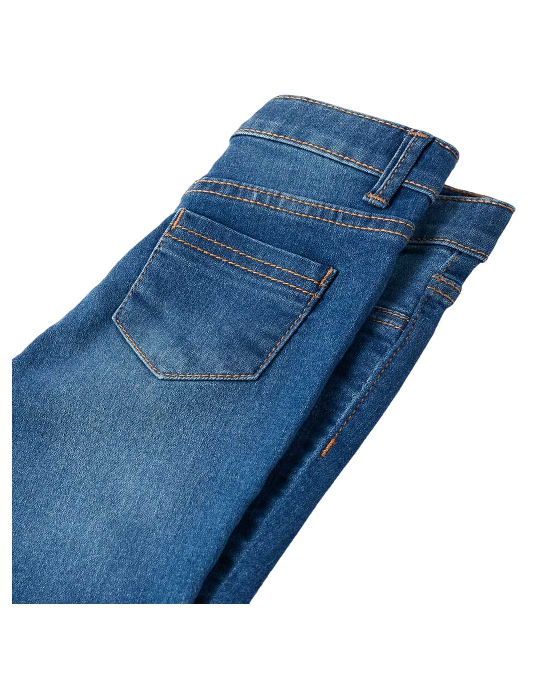 Τζιν  παντελόνι για κορίτσι, μπλε, Slim Fit, 82% βαμβάκι, 17% πολυεστέρας, 1% ελαστάνη.