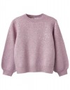 Πλεκτό πουλόβερ με παγιέτες για κορίτσια, λιλά, Slim Fit, 50% βισκόζη, 30% πολυεστέρας, 20% πολυαμίδι. Πλεκτό πουλόβερ με παγιέτες για κορίτσια, λιλά, Slim Fit, 50% βισκόζη, 30% πολυεστέρας, 20% πολυαμίδι.