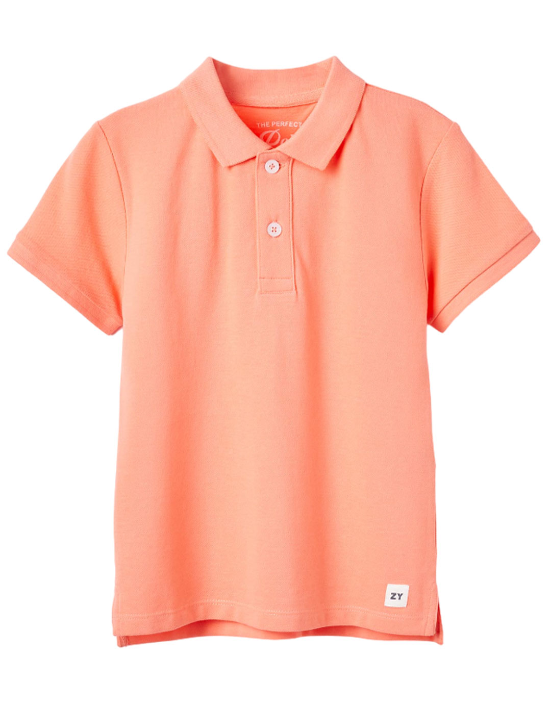 Κοντομάνικο κοραλί πόλο μπλουζάκι για αγόρια, από 100% βαμβακερό πικέ.Slim fit. Κοντομάνικο κοραλί πόλο μπλουζάκι για αγόρια, από 100% βαμβακερό πικέ.Slim fit.