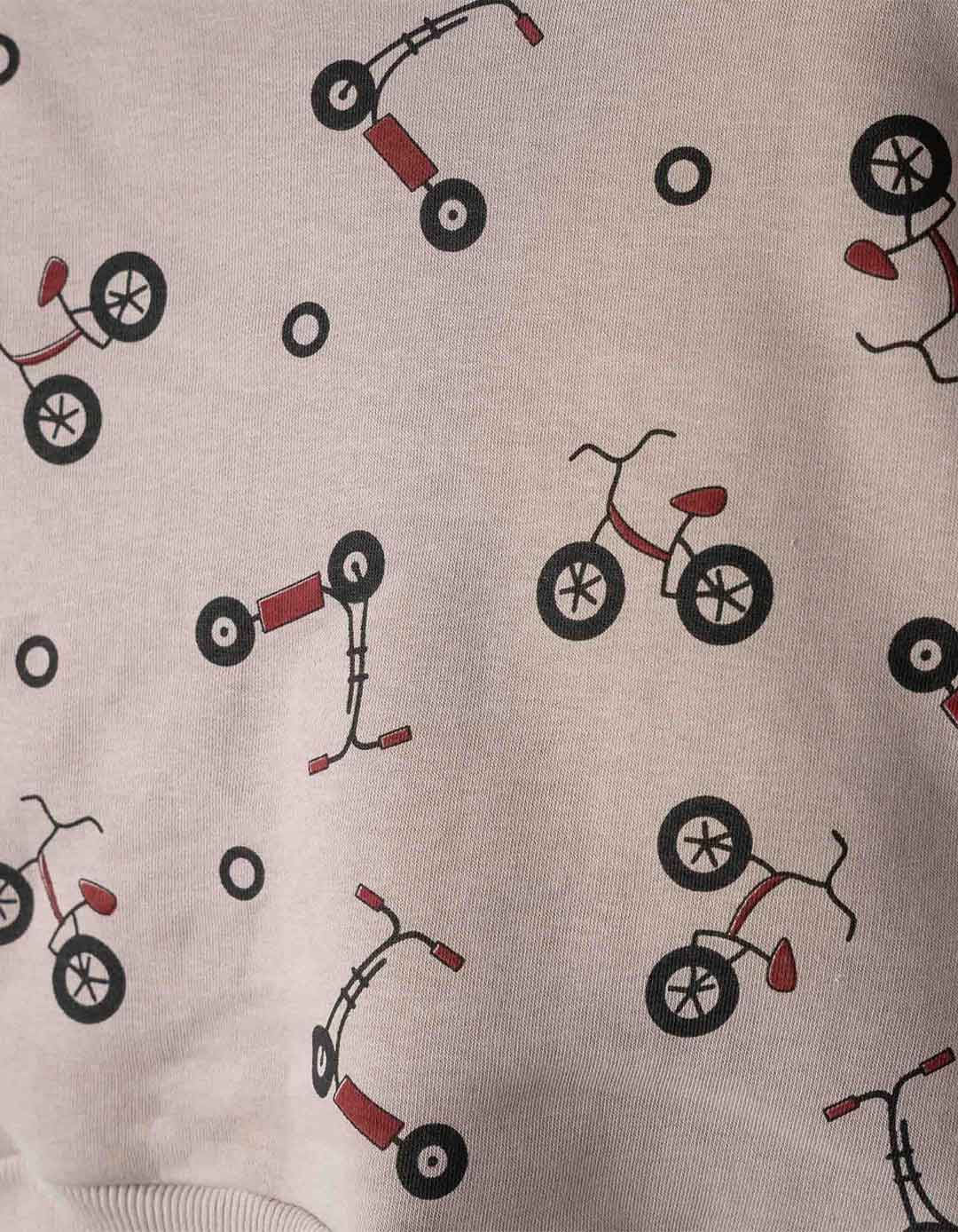 Παιδικό σετ αγόρι με μπλούζα τρίκυκλο και μπορντό παντελόνι