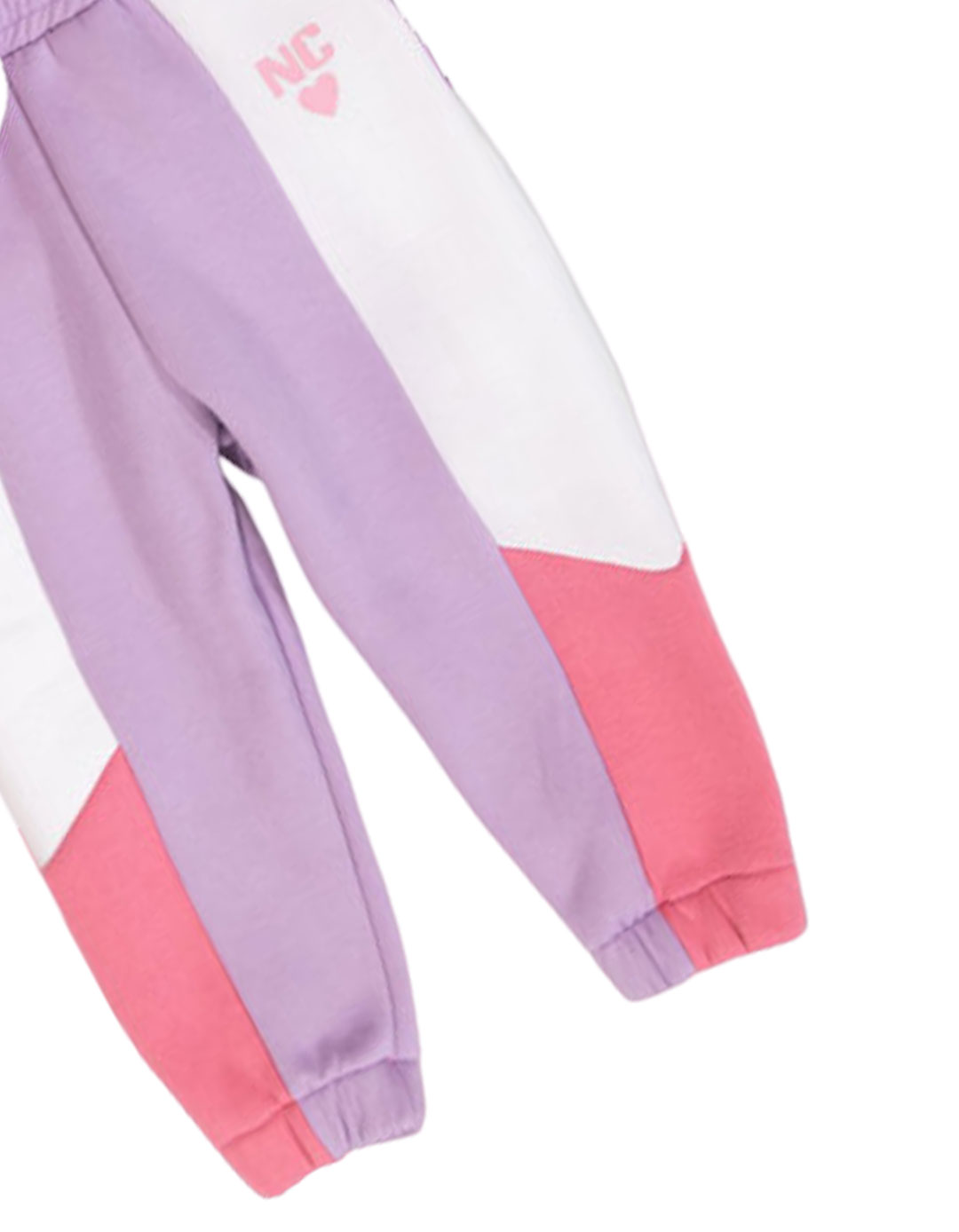 Παιδικό σετ φόρμα κορίτσι New College μωβ – λευκό χειμώνας Σετ φόρμα για κορίτσι μωβ – λευκό New College χειμώνας