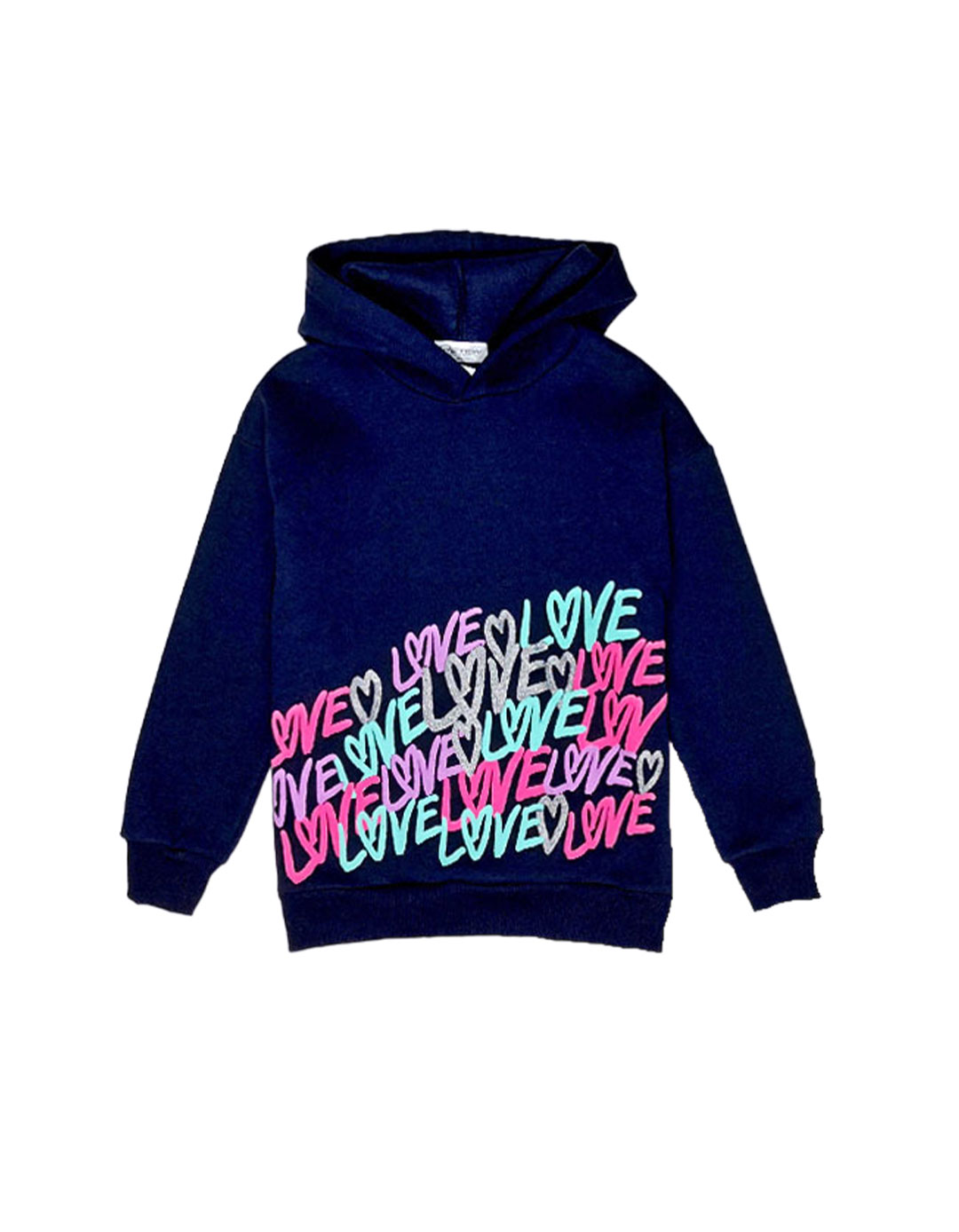 Σετ φόρμα με κουκούλα για κορίτσι, μπλε-φούξια, Regular Fit, 65% βαμβάκι, 35% πολυεστέρας. Σετ φόρμα με κουκούλα για κορίτσι, μπλε-φούξια, Regular Fit, 65% βαμβάκι, 35% πολυεστέρας.