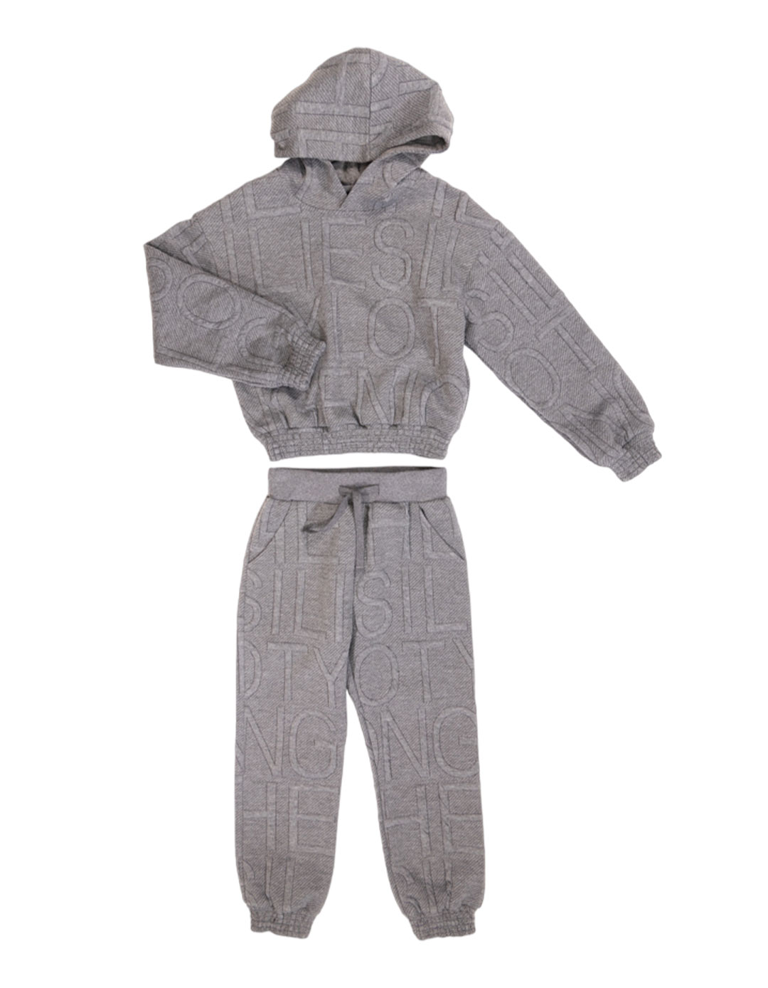 Παιδικό σετ για κορίτσια , ανθρακί, Regular Fit, 95% βαμβάκι, 5% ελαστάνη. Παιδικό σετ για κορίτσια , ανθρακί, Regular Fit, 95% βαμβάκι, 5% ελαστάνη.