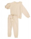 Παιδικό σετ φόρμα για κορίτσι μπεζ,Regular Fit, 60% βαμβάκι, 40% πολυεστέρας. Παιδικό σετ φόρμα για κορίτσι μπεζ,Regular Fit, 60% βαμβάκι, 40% πολυεστέρας.