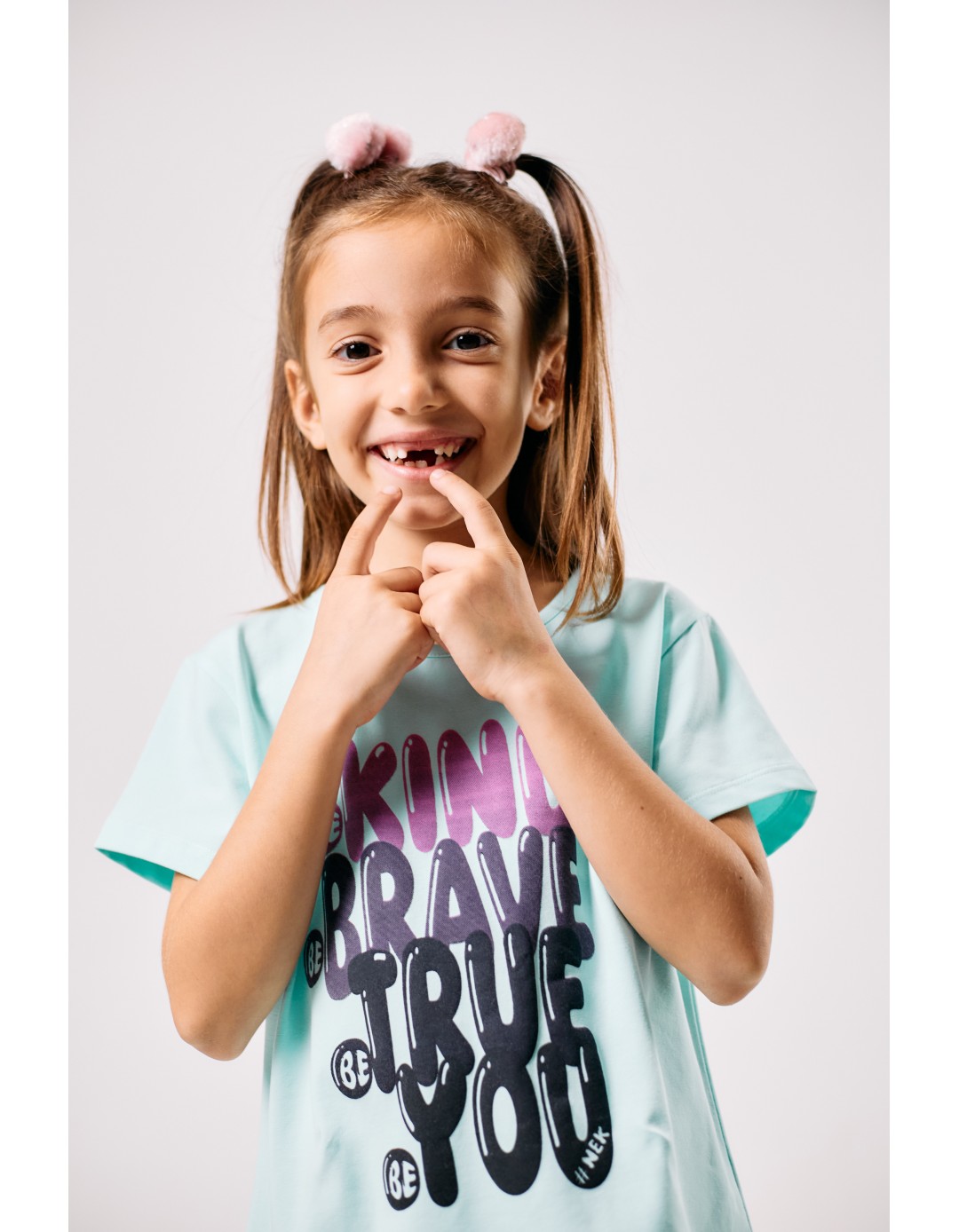 Παιδικό σετ για κορίτσι με μπλούζα και κολάν, γαλάζιο-μαύρο, Regular Fit, 100% βαμβάκι Παιδικό σετ για κορίτσι με μπλούζα και κολάν, γαλάζιο-μαύρο, Regular Fit, 100% βαμβάκι