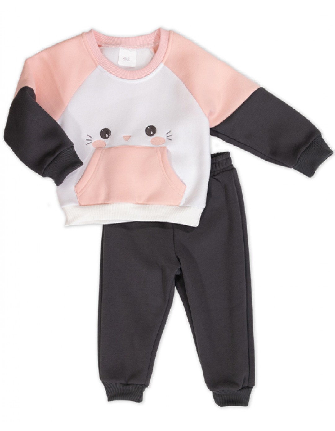 Παιδικό σετ φόρμα για κορίτσι, λευκό, Regular Fit, 80% βαμβάκι, 20% πολυεστέρας. Παιδικό σετ φόρμα για κορίτσι, λευκό, Regular Fit, 80% βαμβάκι, 20% πολυεστέρας.