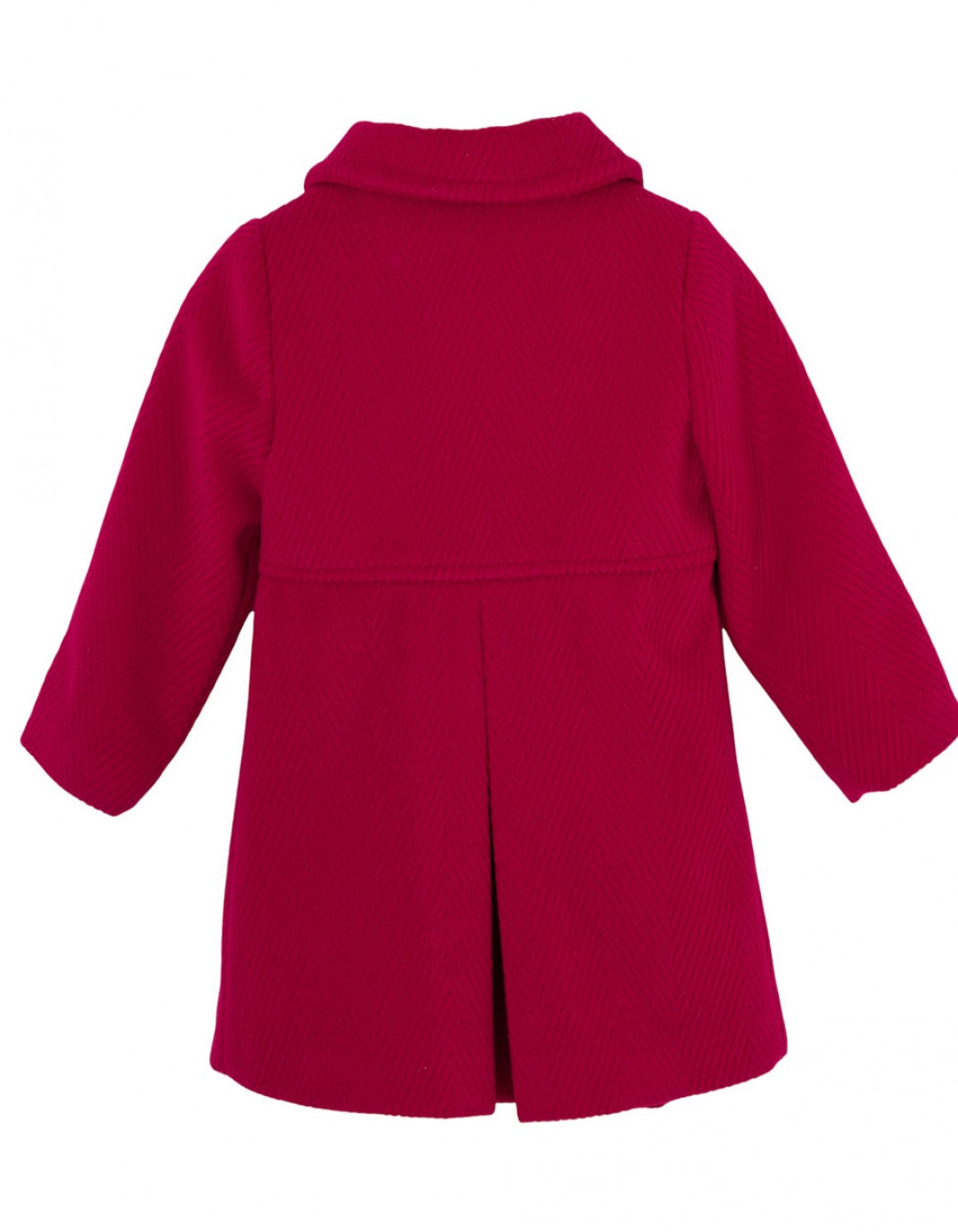 Βρεφικό παλτό για κορίτσι, κόκκινο τριανταφυλλί, Regular Fit, 100% Pol.