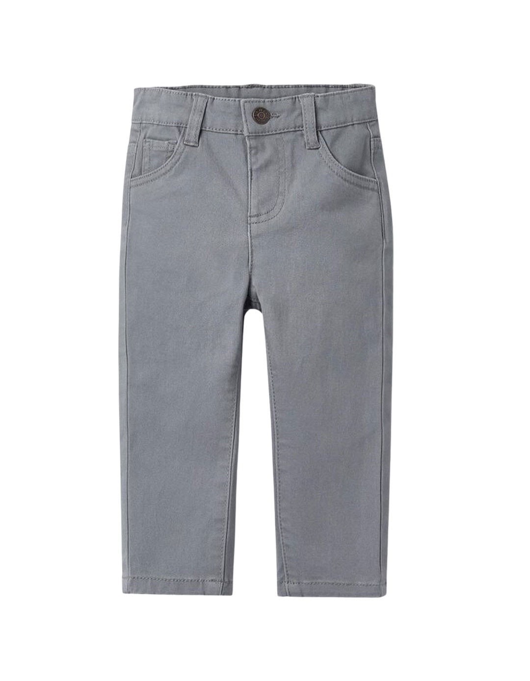 Παντελόνι βρεφικό για αγόρι, γκρι, Slim Fit, 98% βαμβάκι, 2% ελαστάνη.