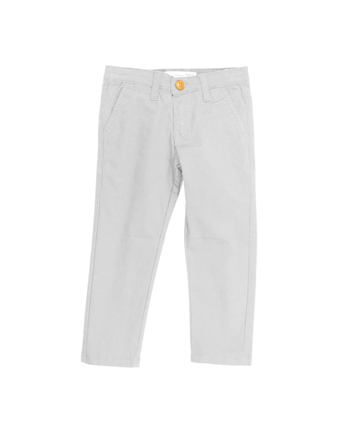 Παιδικό παντελόνι για αγόρι, λευκό, Regular Fit, 98%βαμβάκι, 2% ελαστίνη.