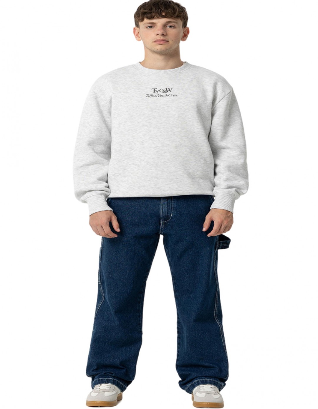 Παιδικό φαρδύ παντελόνι τζιν για αγόρι, μπλε, Regular Fit, 100%βαμβάκι.