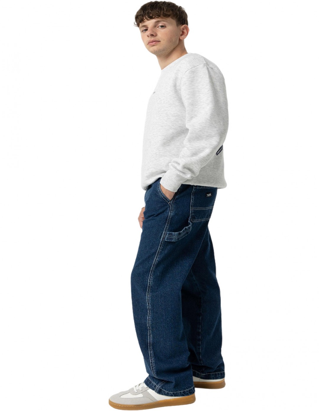 Παιδικό φαρδύ παντελόνι τζιν για αγόρι, μπλε, Regular Fit, 100%βαμβάκι. Παιδικό φαρδύ παντελόνι τζιν για αγόρι, μπλε, Regular Fit, 100%βαμβάκι.