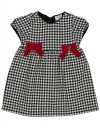 Φόρεμα για κορίτσι καρό, λευκό -μαύρο, Regular Fit, 64% βαμβάκι, 33% βισκόζη, 3% ελαστάνη. Φόρεμα για κορίτσι καρό, λευκό -μαύρο, Regular Fit, 64% βαμβάκι, 33% βισκόζη, 3% ελαστάνη.