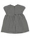 Φόρεμα για κορίτσι καρό, λευκό -μαύρο, Regular Fit, 64% βαμβάκι, 33% βισκόζη, 3% ελαστάνη. Φόρεμα για κορίτσι καρό, λευκό -μαύρο, Regular Fit, 64% βαμβάκι, 33% βισκόζη, 3% ελαστάνη.