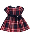 Φόρεμα για κορίτσι σκωτσέζικο, κόκκινο, Regular Fit, 65% βαμβάκι, 35% βισκόζη. Φόρεμα για κορίτσι σκωτσέζικο, κόκκινο, Regular Fit, 65% βαμβάκι, 35% βισκόζη.