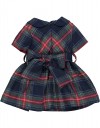Φόρεμα για κορίτσι σκωτσέζικο, μπλε, Regular Fit, 64% βαμβάκι, 33% βισκόζη, 3% ελαστάνη. Φόρεμα για κορίτσι σκωτσέζικο, μπλε, Regular Fit, 64% βαμβάκι, 33% βισκόζη, 3% ελαστάνη.