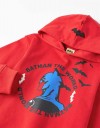 Φούτερ για αγόρι με κουκούλα ''batman'', κόκκινο, Slim Fit, 100% βαμβάκι.