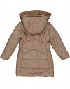 Παιδικό μπουφάν για κορίτσι με κουκούλα, καφέ, Regular Fit, 100% πολυεστέρας.
