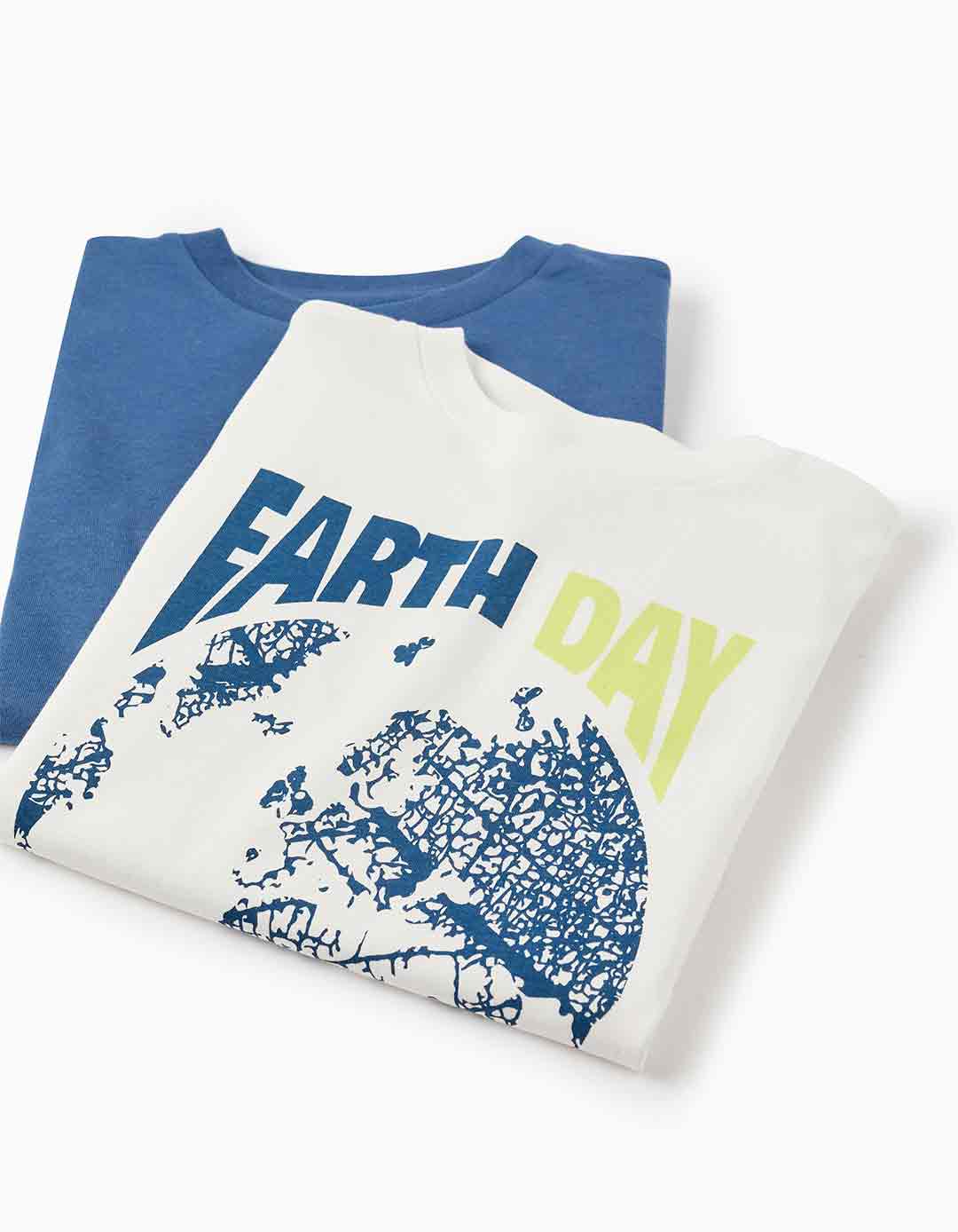 Παιδικές μπλούζες 2 pack μακρυμάνικες, λευκό-μπλε., Slim Fit, 100% βαμβάκι. Παιδικές μπλούζες 2 pack μακρυμάνικες, λευκό-μπλε., Slim Fit, 100% βαμβάκι.