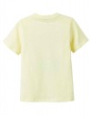 Παιδική κοντομάνική μπλούζα για αγόρι, slim fit, κιτρινό, 100% βαμβάκι.