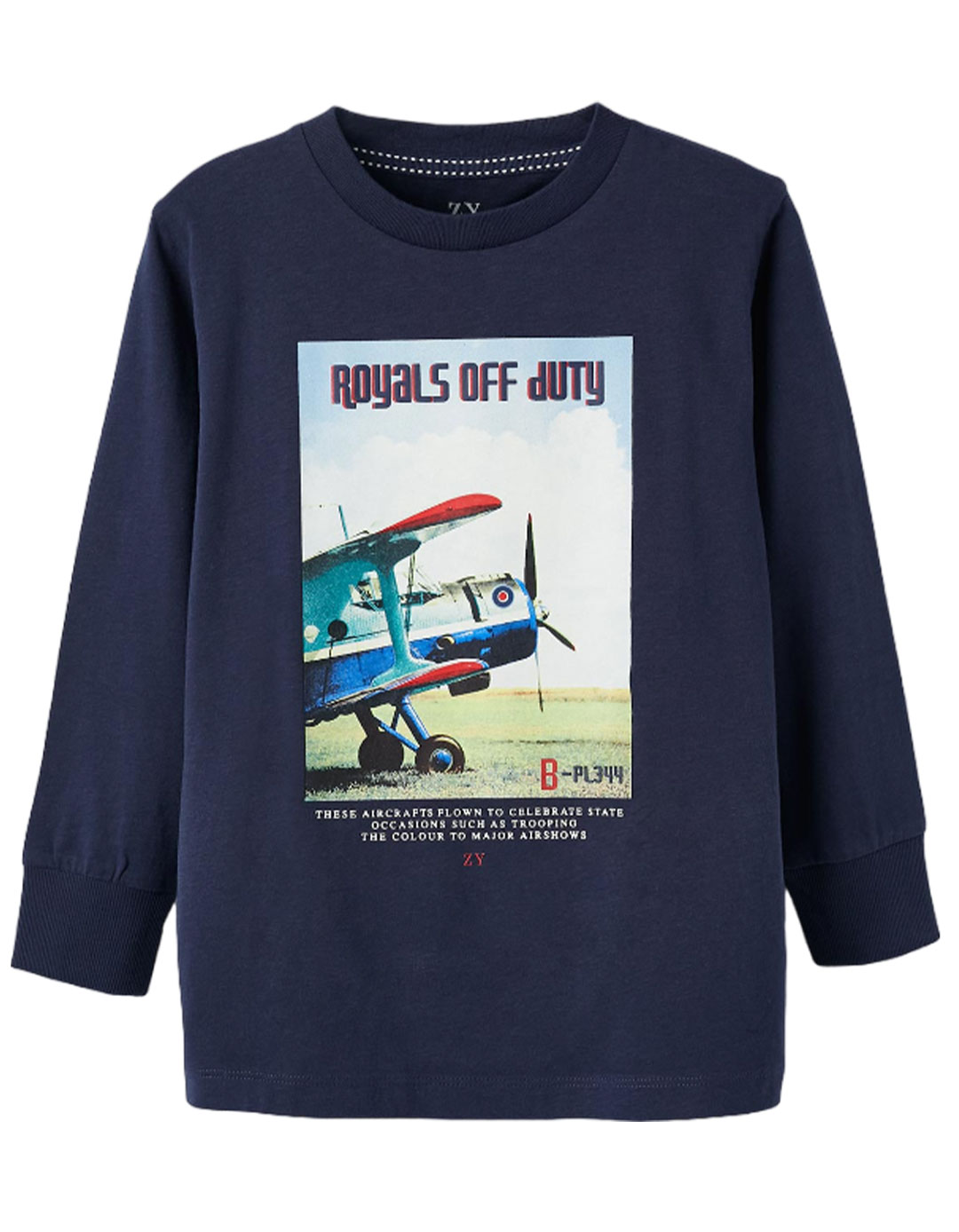 Παιδικό μακρυμάνικό μπλουζάκι για αγόρι, μπλε, Slim Fit, 100% βαμβάκι. Παιδικό μακρυμάνικό μπλουζάκι για αγόρι, μπλε, Slim Fit, 100% βαμβάκι.