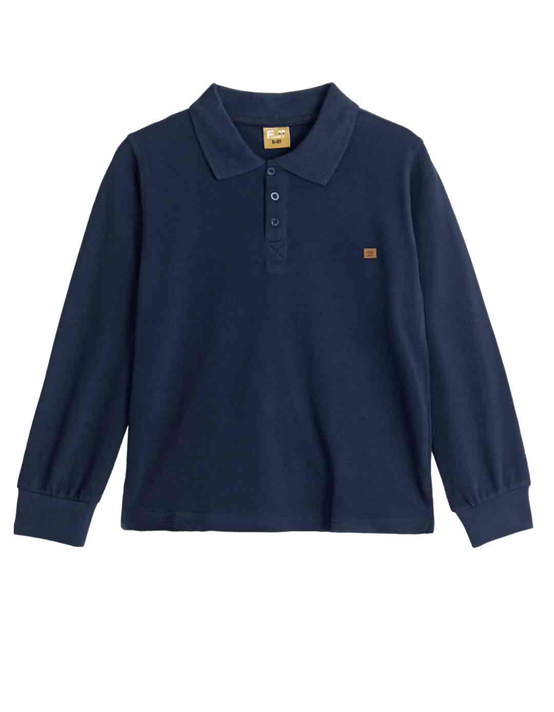 Παιδική μακρυμάνικη μπλούζα για αγόρι, μπλε, Regular Fit, 100% βαμβάκι.