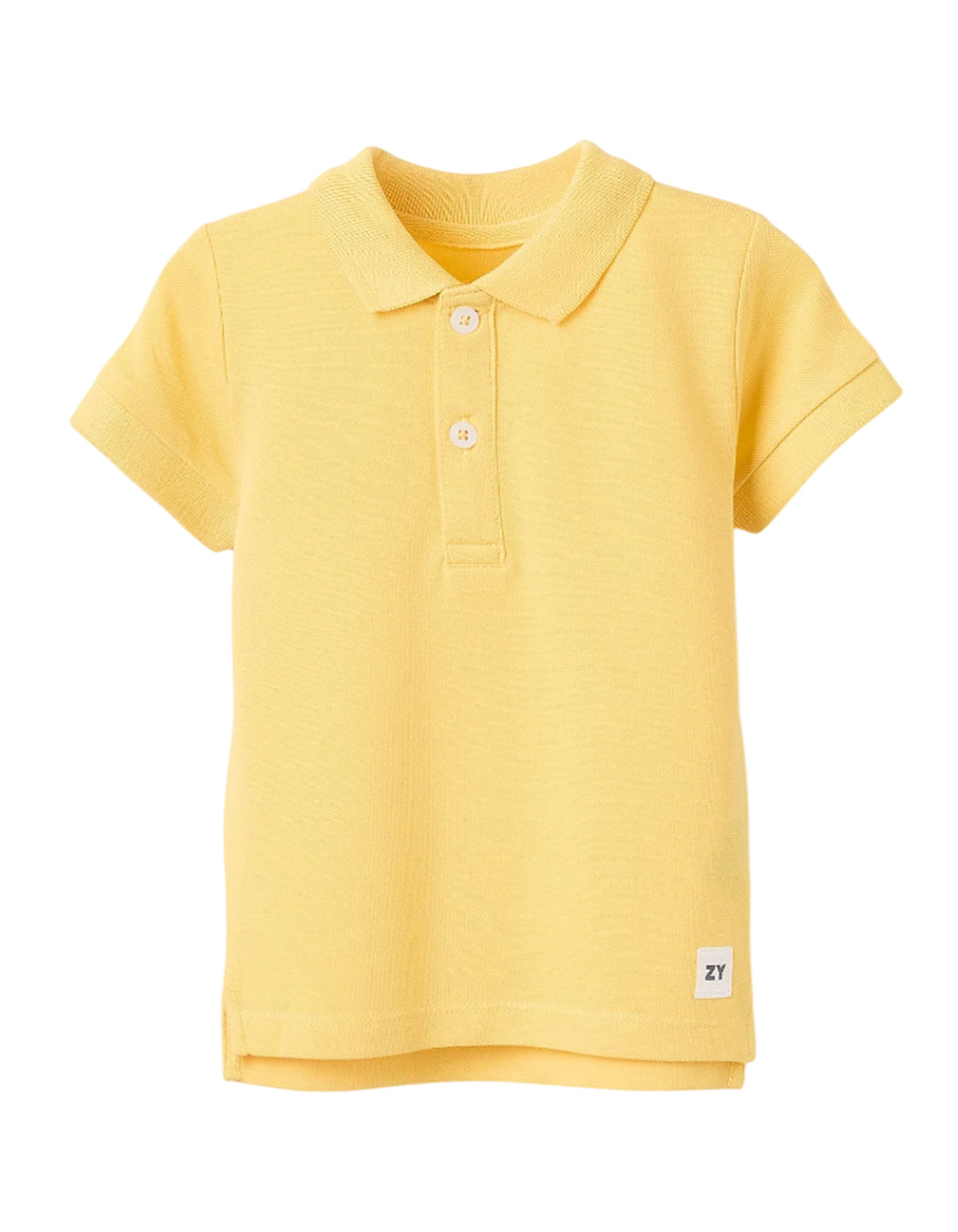 Παιδικό πόλο για αγόρι, κίτρινο , slim Fit, 100% βαμβάκι.