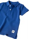 Παιδικό πόλο για αγόρι, μπλε ρουά ,slim Fit, 100% βαμβάκι.