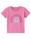 Παιδική Μπλούζα Κορίτσι Ροζ Ουράνιο Τόξο Name It Παιδική μπλούζα κορίτσι ροζ με τύπωμα ουράνιο τόξο