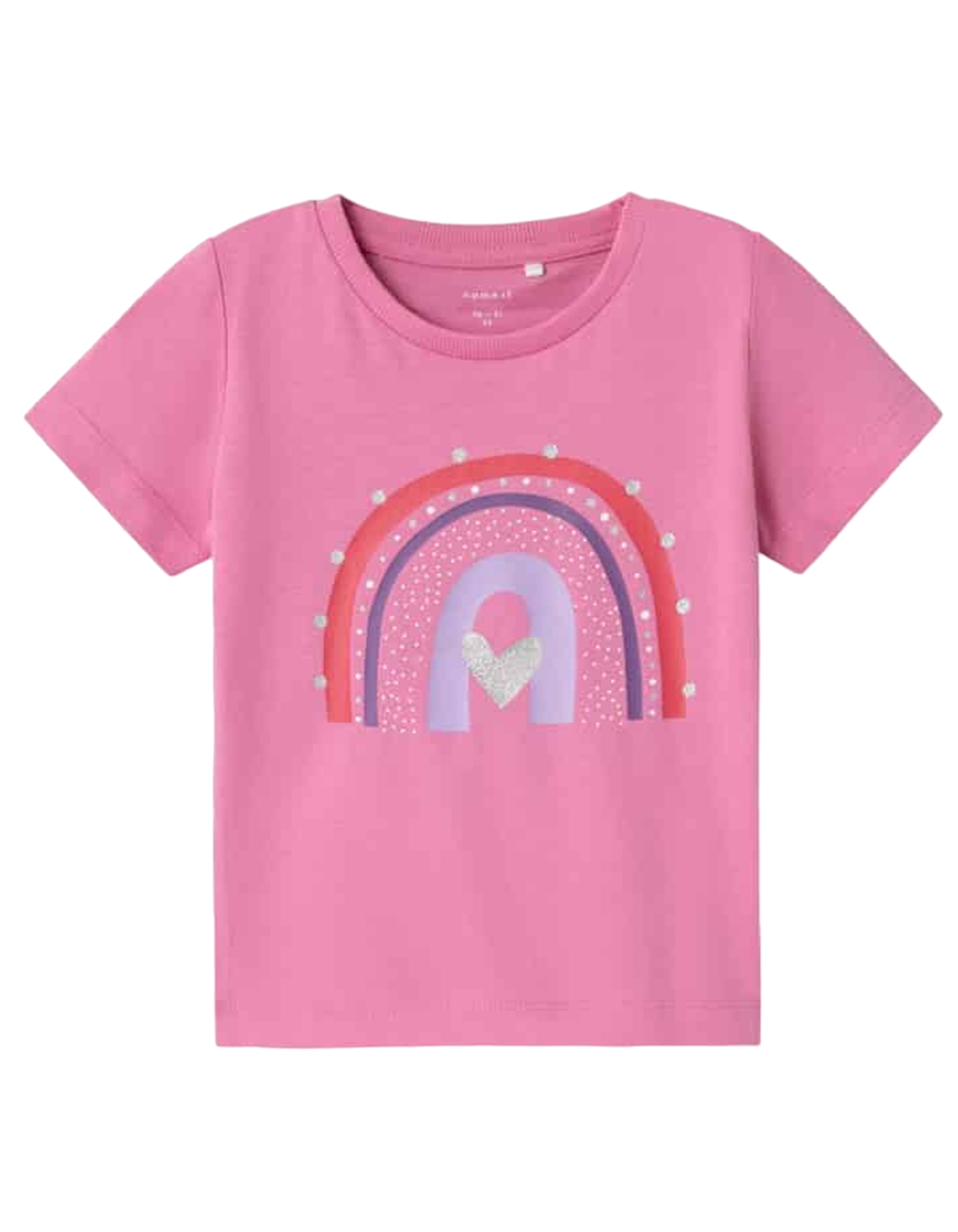 Παιδική μπλούζα κοντομάνικη για κορίτσι, ροζ, Regular Fit, 100% βαμβάκι. Παιδική μπλούζα κοντομάνικη για κορίτσι, ροζ, Regular Fit, 100% βαμβάκι.